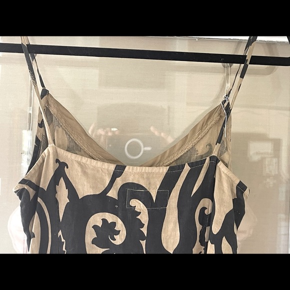 RUNWAY designer ETRO LINEN summer DRESS!  Gorgeous Batik tribal print and slit♥️ - Picture 2 of 9